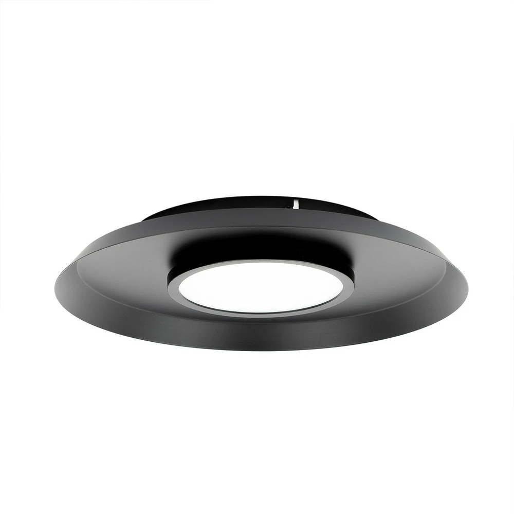 Lucande Merilla plafonnier, noir - Facile à Installer