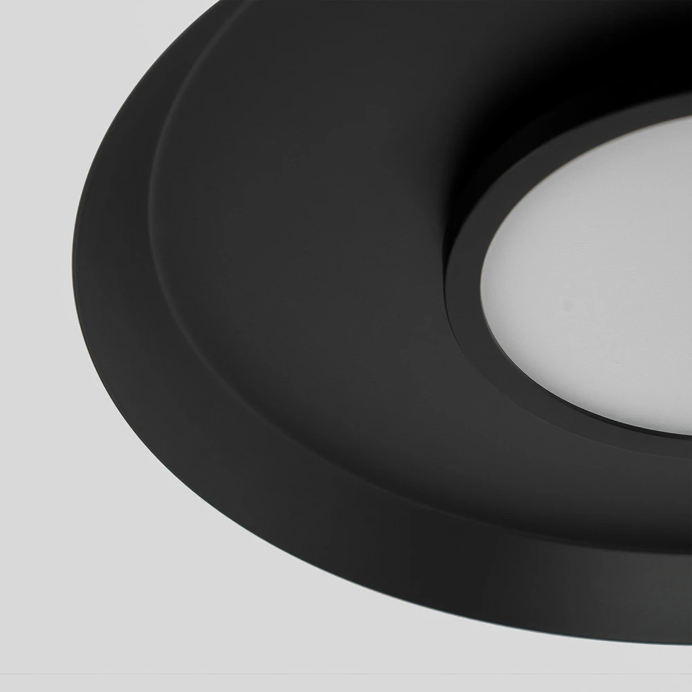 Lucande Merilla plafonnier, noir - Facile à Installer