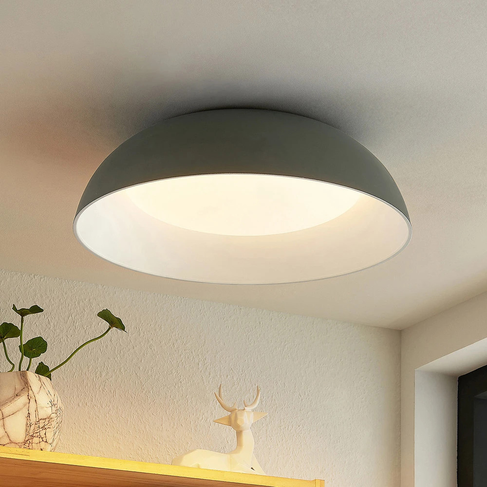 Phares avant Lindby Juliven plafonnier LED, gris