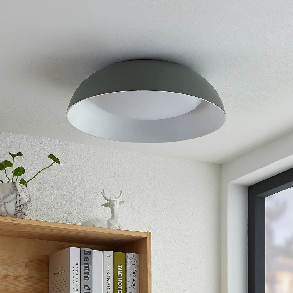 Phares avant Lindby Juliven plafonnier LED, gris
