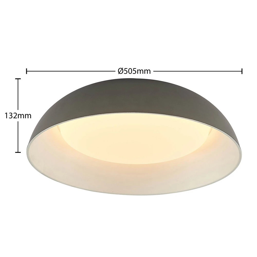 Phares avant Lindby Juliven plafonnier LED, gris
