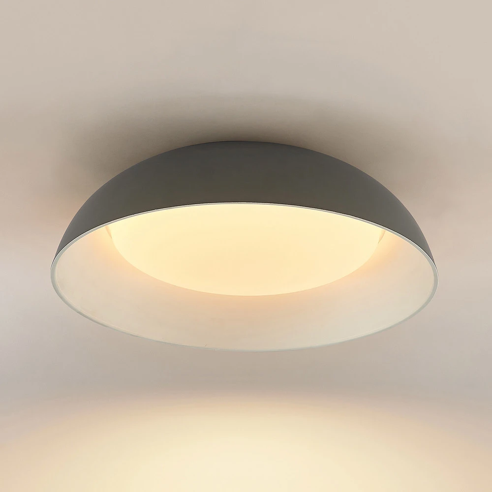 Phares avant Lindby Juliven plafonnier LED, gris