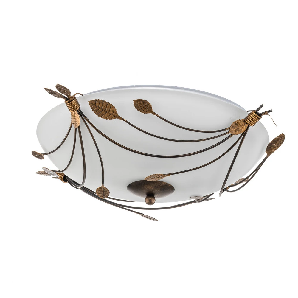 Plafonnier Foglie 46 cm, 2 ampoules