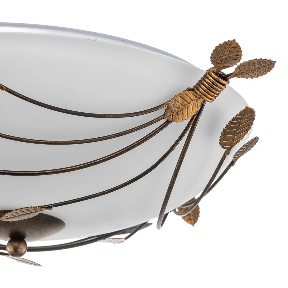 Plafonnier Foglie 46 cm, 2 ampoules