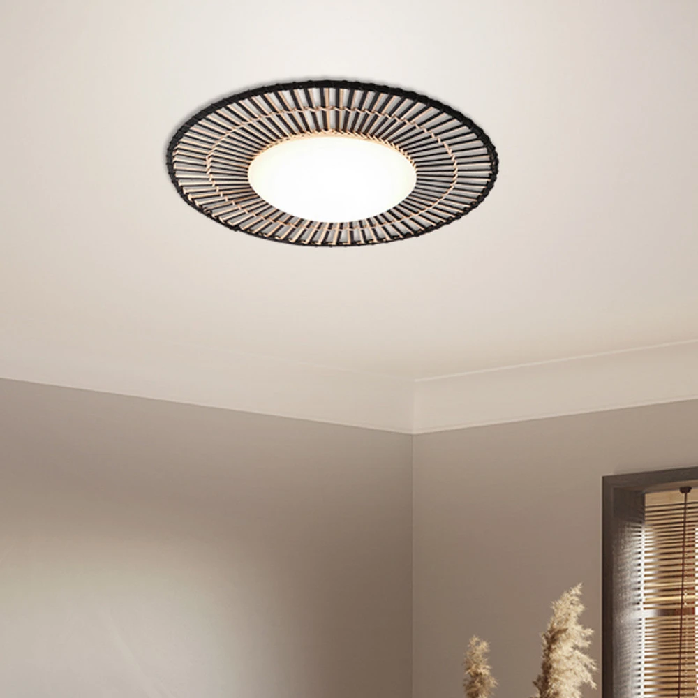 Plafonnier LED Aura, bambou pour véhicules anciens