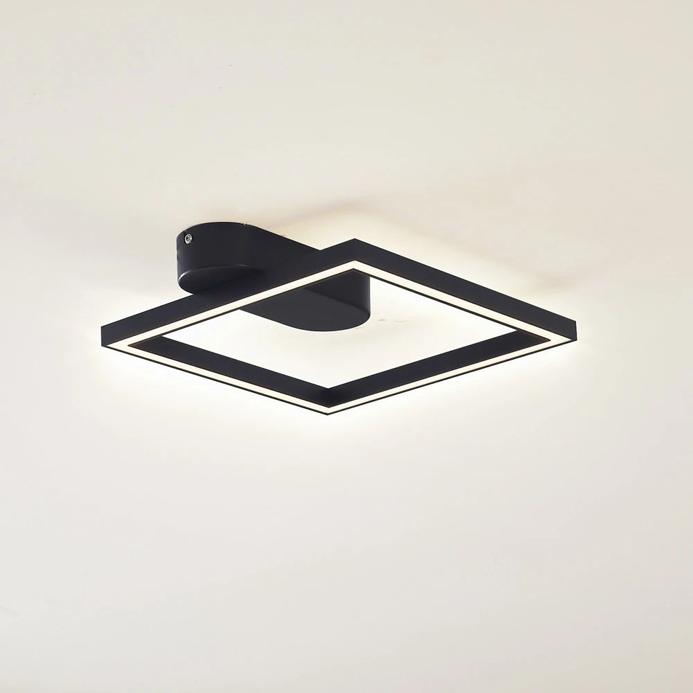 Projecteur additionnel Lindby LED plafonnier Yulla, noir