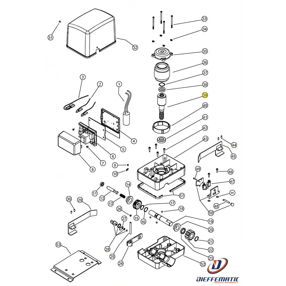 Grp053 Gruppo Albero Motore Simply Kv6 230 Ricambio avec Certificat de Qualité