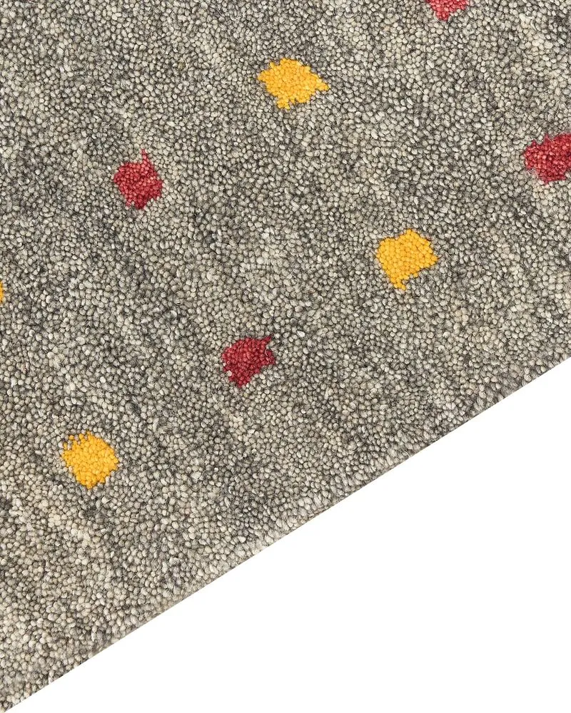 Vloerkleed gabbeh grijs 80 x 150 cm SEYMEN