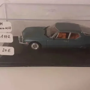 Certifié CE Citroën SM version USA bleue de 1972 (boite plexi)