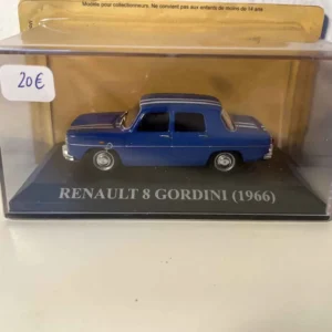Certifié CE Renault 8 Gordini bleue de 1966