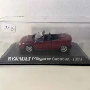 Certifié CE Renault Mégane cabriolet bordeaux de 1999