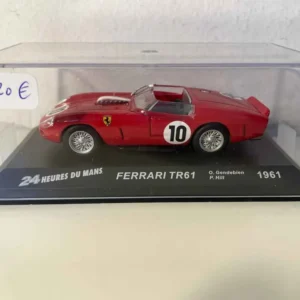 Ferrari TR61 rouge numéro 10 - 24 heures du Mans de 1961 pour Hommes