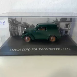 Garanti SIMCA 5 fourgonnette verte de 1936