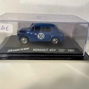 Huile moteur synthétique Renault 4 CV bleue numéro 50 - 24 heures du Mans de 1951