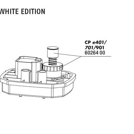 JBL CP e4/7/901 Bouton START+ Contre-écrou WHITE *