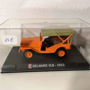 Kit d'outils mécanique Delahaye VLR orange et capote vert kaki de 1953 (Jeep)