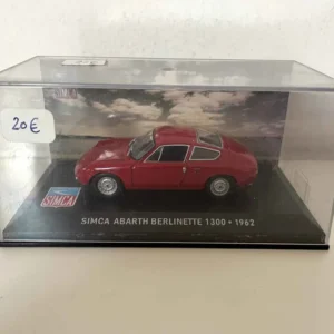 Pneu toutes saisons SIMCA Abarth Berlinette 1300 rouge de 1962