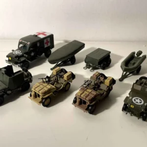 Qualité OEM Véhicule militaire (lot de 8 véhicules: marque: Solido, Atlas et Eaglemoss)