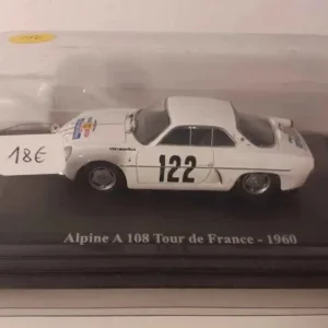 Renault Alpine A108 tour de France blanche de 1960 (numéro 122) - Compatible Directe