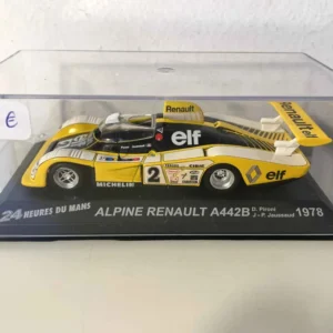 Renault Alpine A442B jaune, blanche et noire numéro 2 (24 heures du Mans de 1978) avec Capteur de pression
