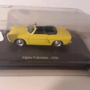 Renault Alpine cabriolet jaune de 1958 avec 3 ans de garantie