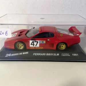 Renforcé Ferrari BB512LM rouge numéro 47 (24 heures du Mans de 1981)