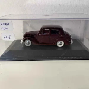 Simca 1200 bordeaux (boite plexi) pour Véhicules utilitaires