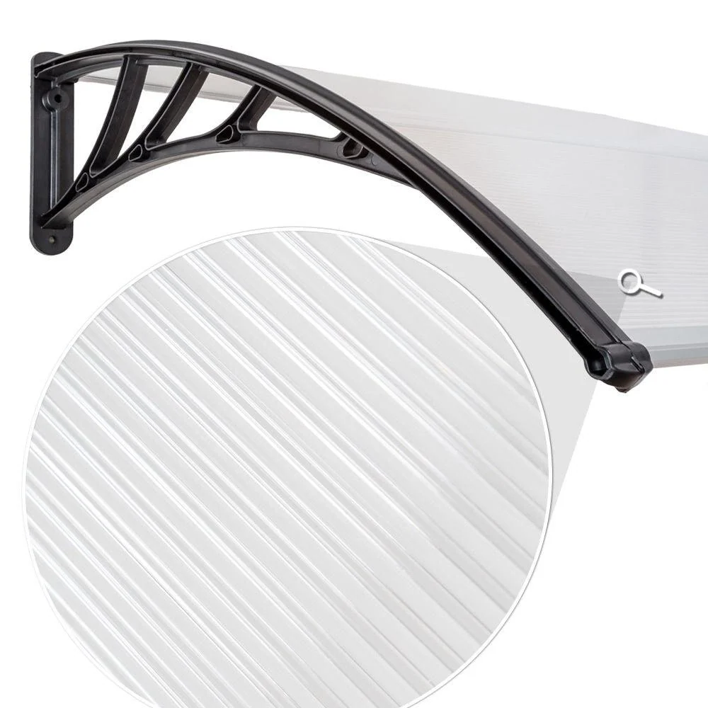 Support de hayon Auvent porte marquise abris de jardin contemporain polycarbonate 120 cm 2208289