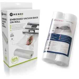 Hendi Sacs d'emballage sous désert avec relief en rouleau 20 x 600 cm - Convient aux machines de mise sous vide FoodSaver...