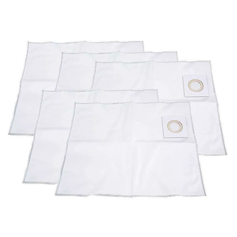 Lot de 5 sacs tissu avec fermeture pour aspirateurs MAKITA VC3210 et VC3211