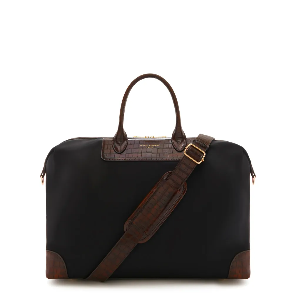 Du Louvre Celie sac de week-end noir léger (36L)