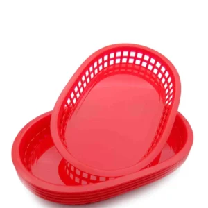 Regent 27cm Oval En pvc Serving Basket - Red