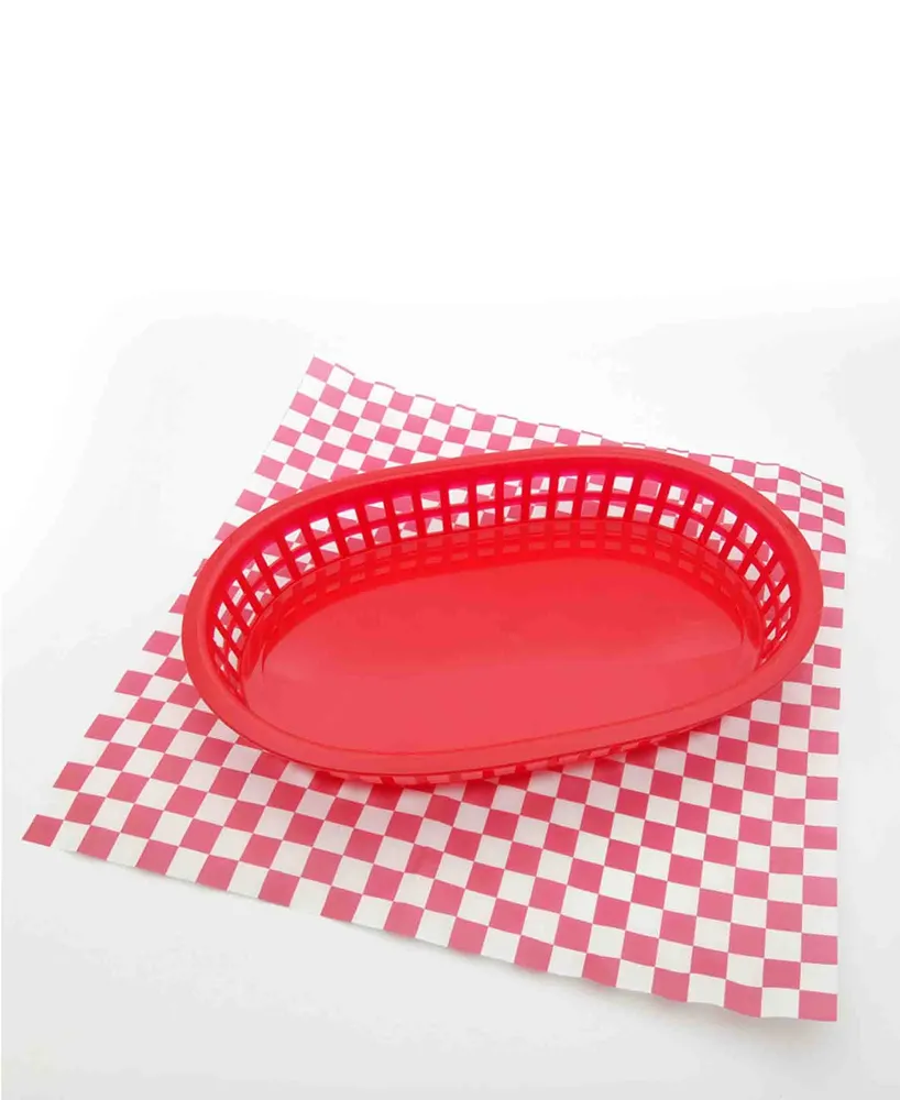 Regent 27cm Oval En pvc Serving Basket - Red