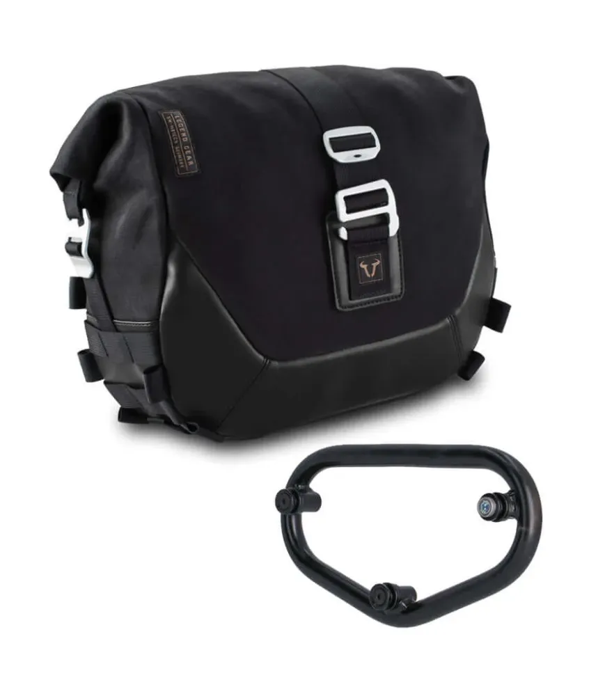 Sacoche Sw Motech Noir jais Édition + Cadre pour Interceptor/Continental GT - Côté Droit