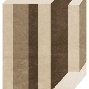 Bold Récent Zealand Wool Irregular Shaped Rug