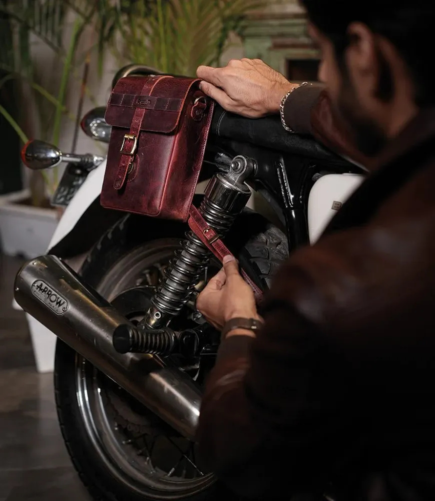 Certifié CE Seitentasche Moto Universelle Moto Sling Bag Rot