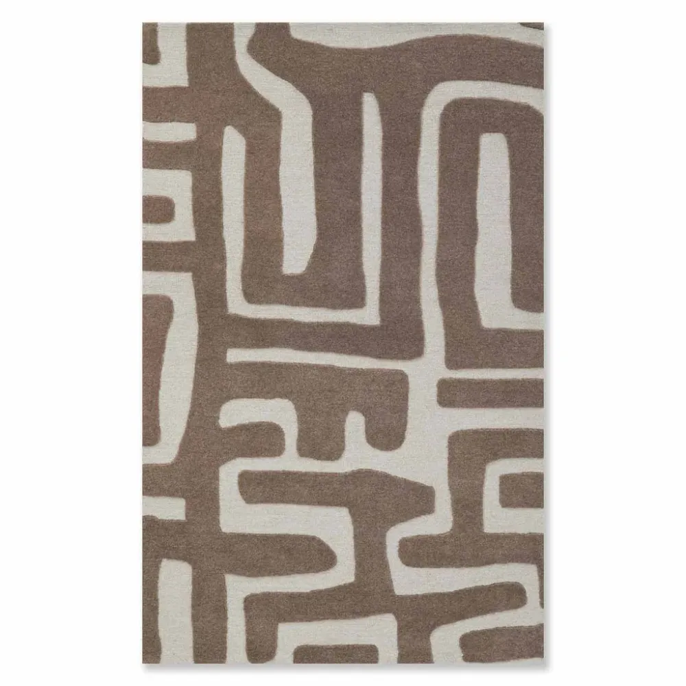 Clemmie Écru Hand Tufted Woolen Rug