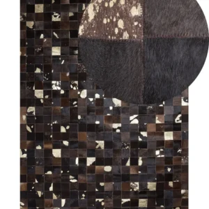 Cowhide Area Rug 140 x 200 cm Marron BANDIRMA