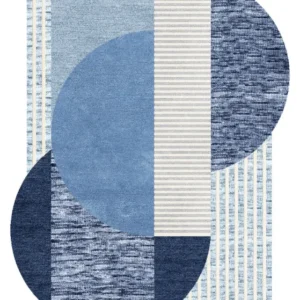 Glacier New Zealand Laine Loop And Cut Pile Irregular Shaped Rug