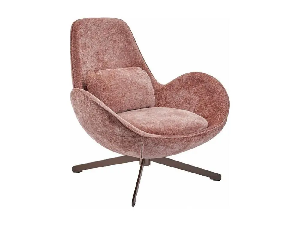 Haute Performance SPACE - Fauteuil rotatif en velours rose