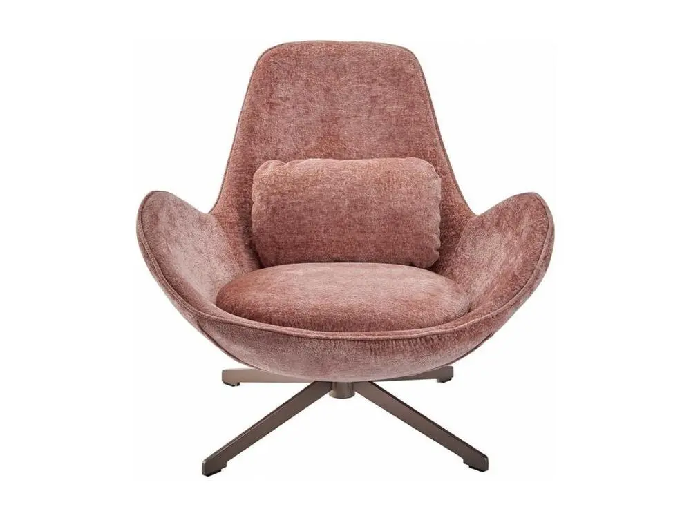 Haute Performance SPACE - Fauteuil rotatif en velours rose