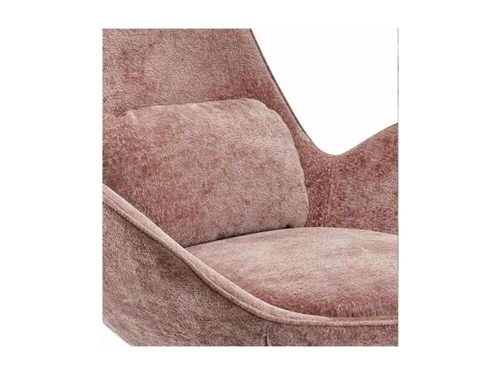 Haute Performance SPACE - Fauteuil rotatif en velours rose