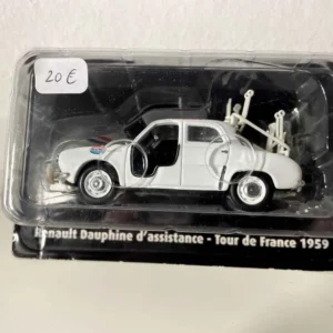 Housse de protection quad Renault Dauphine blanche d'assistance - Tour de France 1959