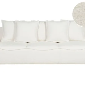 Housse de protection quad Slaapbank met opbergruimte bouclé wit KRAMA