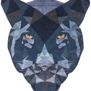 Panther Limited Edition Irregular Créé à la main Rug