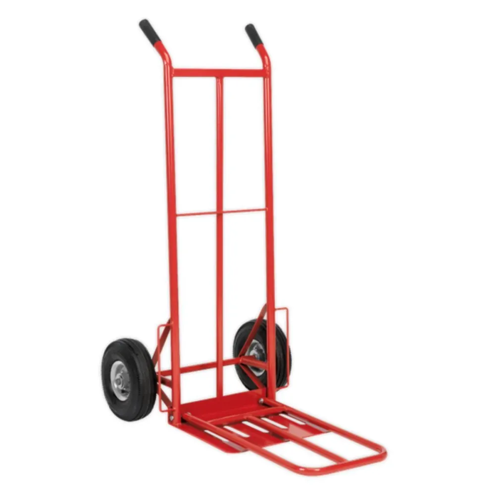 Sealey CST990 Folding Sack Truck 250kg Pneumatic Tyres