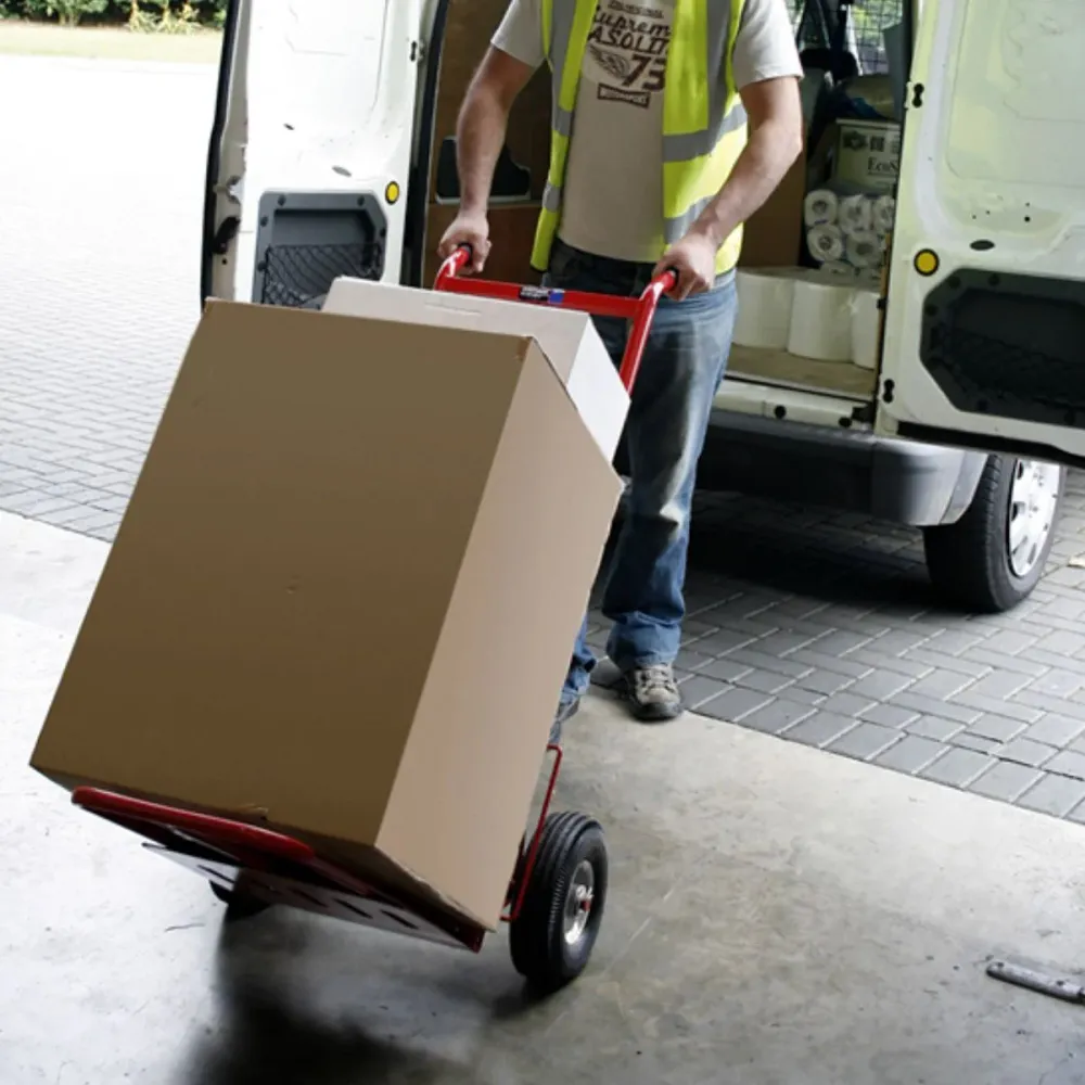 Sealey CST990 Folding Sack Truck 250kg Pneumatic Tyres