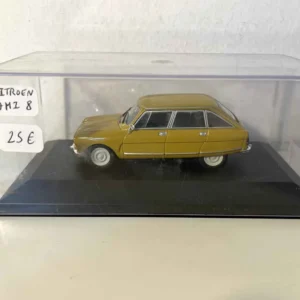 Support smartphone Citroën Ami 8 couleur jaune moutarde - Norev (boite plexi)