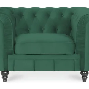 Support smartphone Fauteuil Chesterfield velours Altesse Vert