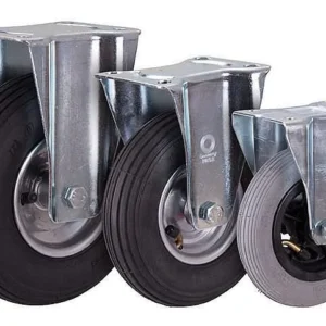 Roulette fixe VARIOfit à pneumatiques 150 x 30 mm grise sur jante en acier bpl-150.001 se procurer à bas prix